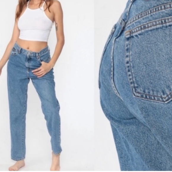 calvin klein Women’s Vintage 90s CHIC High Rise Tapered Jeans size 10 fi… - Picture 14 of 14